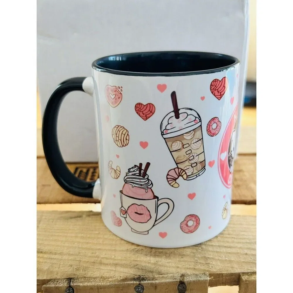 Adorable‎ NEW Pink Hello Kitty Kitty Coffee Coffee Mug Sanrio